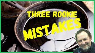 Cast Iron Skillet 101 - TOP 3 MISTAKES Beginners Make