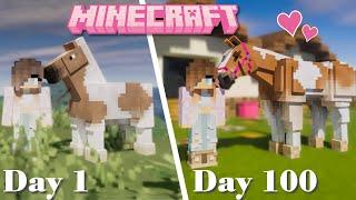 I Survived 100 Days in Minecraft - Horse Edition  Pinehaven