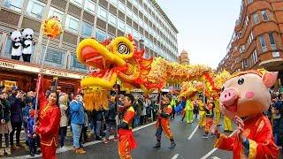 London’s Chinese New Year GRAND PARADE 2019 in Chinatown for Year of the Pig