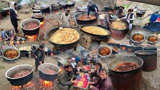 Afghanistans Largest and Luxurious Wedding Food Preparation  Kabuli Pulao for 10000+ People 