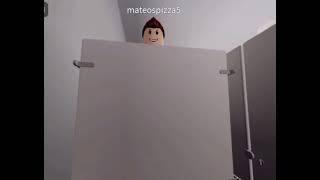 Stan twitter Roblox man looking over bathroom stall