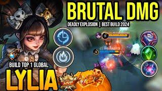 LYLIA BEST BUILD 2024  BUILD TOP GLOBAL LYLIA GAMEPLAY  MOBILE LEGENDS