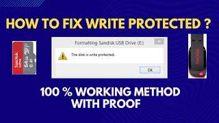 Fix Write Protected Pen Drive &  Memory Card  100 % Working New Method