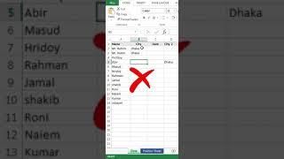 Excel pro tips    Excel Trick #shorts