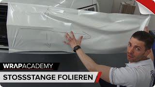 STOSSSTANGE FOLIEREN - Anleitung