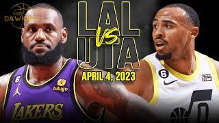 Los Angeles Lakers vs Utah Jazz  Full Game Highlights  April 4 2023  FreeDawkins