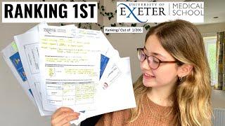 HOW I RANKED 1ST AT UNIVERSITY OF EXETER - 4 Study Tips 3rd year Medical Student