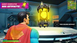 ALL ALIEN ARTIFACT LOCATIONS IN FORTNITE GOLDEN ALIEN ARTIFCATS & UNLOCK KYMERA SKIN