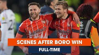 Incredible full-time scenes after the win against Middlesbrough 