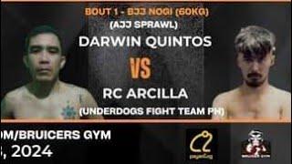 Darwin Quintos vs RC Arcilla - BJJ No Gi 60kg UBFC 10