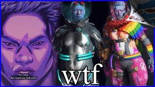 Genderswap Angry Asian Lesbian MRS Freeze Brings Woke Gaming to its knees.