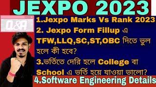 Jexpo 2023 QNA Diploma Software Engineering Jexpo Admission Jexpo 2023 Marks vs Rank #jexpo2023