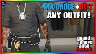 How To Get The IAA Badge & Belt On Any Outfit In GTA 5 Online