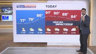 Weather Impact Alert Day for July 14 as scorching heat continues