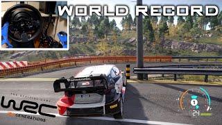 World Record Rally Japan Shinshiro Rally1  WRC Generations  T300RS + TH8A 4K60FPS