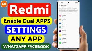 How to use dual apps settings redmi  2 whatsapp kaise chalaye redmi me  clone app settings redmi