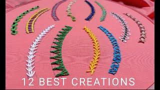 Wonderful Way To Embroider 12 Stunning Border Strange But Beautiful Embroidery For Beginnerবর্ডার