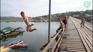 Sangkhlaburi  Home to Thailands longest wooden bridge  Coconuts TV