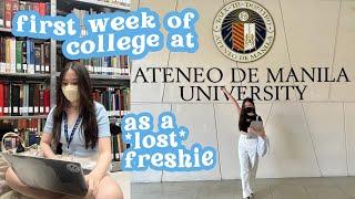 FIRST WEEK OF COLLEGE  UNI VLOG  freshman year week in my life at ateneo  Alyssa Lyanne