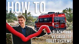 RV Van Life Toilet Systems  How To Properly Empty Your RVs Waste   Black Tank VS Cassette Toilets