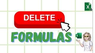 Delete Formulas From Excel. Excel Tip