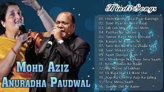 MOHD AZIZ & ANURADHA PAUDWAL  HINDI BOLLYWOOD OLD SONGS  OLD IS GOLD SONG JUKEBOX