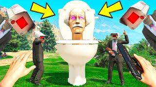 НАШЁЛ СКИБИДИ ТУАЛЕТ И КАМЕРА МЕН в ГТА 5 МОДЫ SKIBIDI TOILET CAMERA MAN ОБЗОР МОДА в GTA 5 ВИДЕО