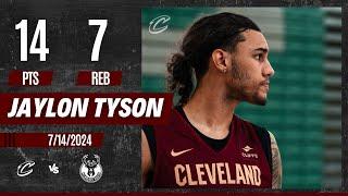 Jaylon Tyson - Highlights vs Milwaukee Bucks 14 PTS 7 REB 4 AST 612 FG