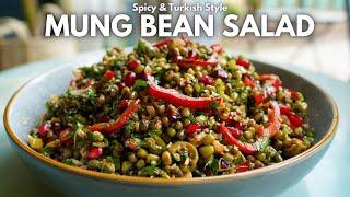 Savory High Protein Turkish Mung Bean Salad Mas Piyazi