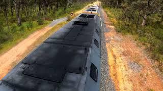 The Australian Dash 8 GE 3300hp EL Class Unmuffled exhaust