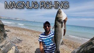 LUBINA XXL JORNADA DE PESCA ALICANTE LA FABRICA MAGNUS FISHING