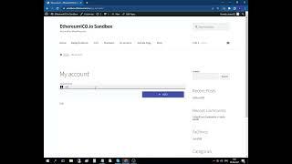 Account Management Сreate Shortcode Demo - WordPress Ethereum Wallet Plugin