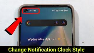 How to Change Notification Bar Clock Style In Any Android Device 