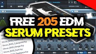 205 FREE SERUM PRESETS  Future House Deep House Tech House STMPD Style and more 