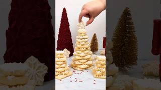 Sugar Cookie Christmas Trees Bakemas Day 3 #voiceover #fyp #cookies #holidaybaking