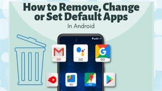 How To Set And Remove & Change Default Apps In Android