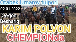 KARIM POLVON OTABEK UMAROVNI CHEMPIONIda YUQORIGA MARRA QILDI. QOQON BESHARIQ 02.01.2022.