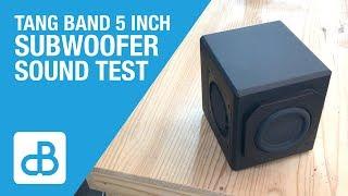 Small Subwoofer with 5 Tang Band Driver - SOUND TEST - by SoundBlab