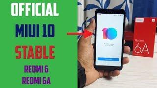 MIUI 10 Stable Update on Redmi 6 & Redmi 6A  Update & Features