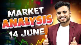 14 JUNE LIVE MARKET ANALYSIS  NIFTY BANKNIFTY PREDICTION.