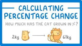 GCSE Maths - How to Calculate Percentage Change Increase or Decrease #94