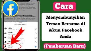 Cara Menyembunyikan Teman Bersama Di Facebook Pembaruan 2024  Sembunyikan Teman Bersama Facebook