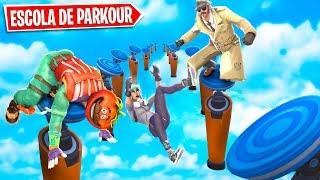 ESCOLA DE PARKOUR NO FORTNITE Feat. Canal Intenso e Sherby