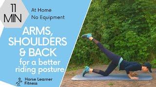 Riding Posture & Frame arms shoulders & back  Workouts for Equestrians