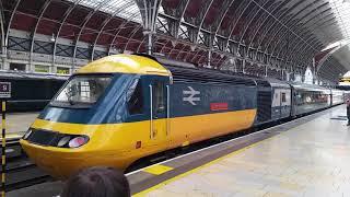 Last HST leaves Paddington. Flying Banana charter giving it the horn