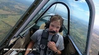 Wills Awesome Yak-52 Warbird Flight - The Hunter Valley - Pilot Jamie Riddell Wine Country Warbirds