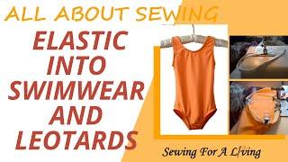 How to sew elastic in swimwear and activewear - beginner friendly tutorial