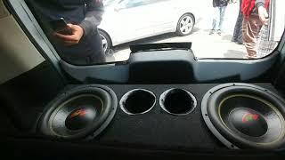 Car subwoofer 12 16000 Watt Audio Fusion Power  Rocking car