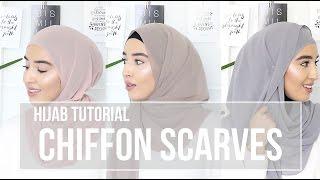 HIJAB TUTORIAL  Chiffon Scarves  Fashionwithfaith