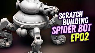 SCRATCHBUILT Spider Robot - EP02 - Adding weapons
